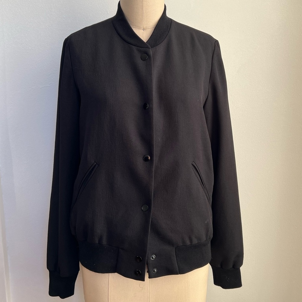 Classic Black Women's Bomber Jacket Aritzia Wilfred